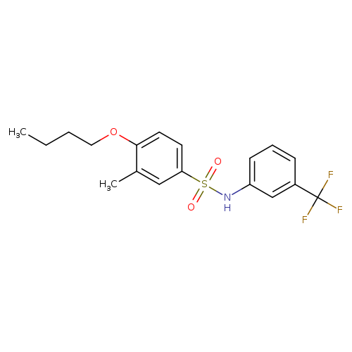 4-butoxy-3-methyl-N-[3-(trifluoromethyl)phenyl]benzene-1-sulfonamide