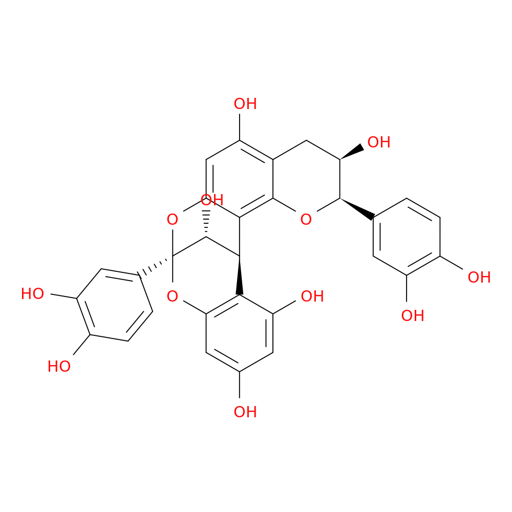 (2R,3R,8S,14R,15R)-2,8-Bis(3,4-Dihydroxyphenyl)-3,4-Dihydro-2H,14H-8,14-Methanobenzo[7,8][1,3]Dioxocino[4,5-H]Chromene-3,5,11,13,15-Pentaol