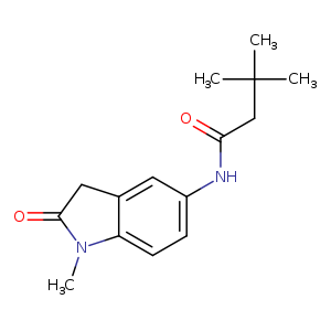 3,3-dimethyl-N-(1-methyl-2-oxo-2,3-dihydro-1H-indol-5-yl)butanamide