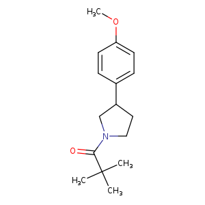 1-[3-(4-methoxyphenyl)pyrrolidin-1-yl]-2,2-dimethylpropan-1-one