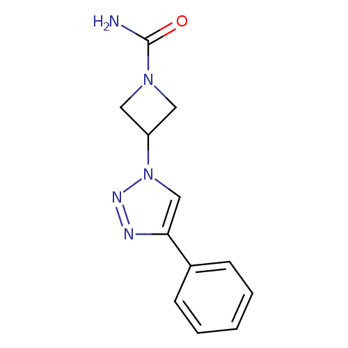 3-(4-phenyl-1H-1,2,3-triazol-1-yl)azetidine-1-carboxamide