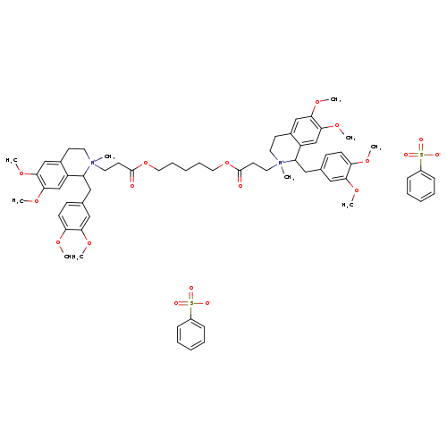 2,2'-[1,5-Pentanediylbis[oxy(3-oxo-3,1-propanediyl)]]bis[1-[(3,4-dimethoxyphenyl)methyl]-1,2,3,4-tetrahydro-6,7-dimethoxy-2-methyl-isoquinolinium dibenzenesulfonate