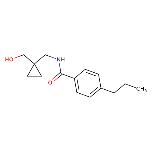 N-{[1-(hydroxymethyl)cyclopropyl]methyl}-4-propylbenzamide