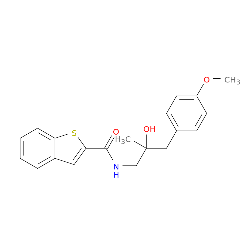 N-[2-hydroxy-3-(4-methoxyphenyl)-2-methylpropyl]-1-benzothiophene-2-carboxamide