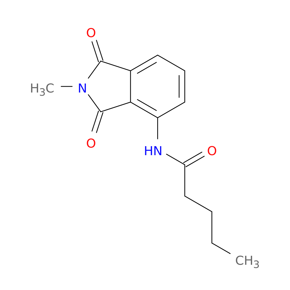 N-(2-methyl-1,3-dioxo-2,3-dihydro-1H-isoindol-4-yl)pentanamide