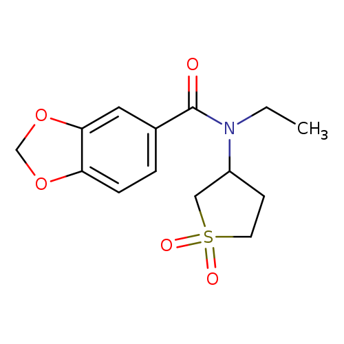 N-(1,1-dioxo-1lambda6-thiolan-3-yl)-N-ethyl-2H-1,3-benzodioxole-5-carboxamide