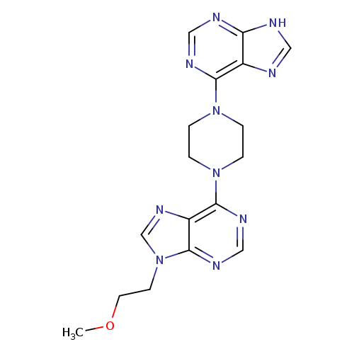 9-(2-methoxyethyl)-6-[4-(9H-purin-6-yl)piperazin-1-yl]-9H-purine