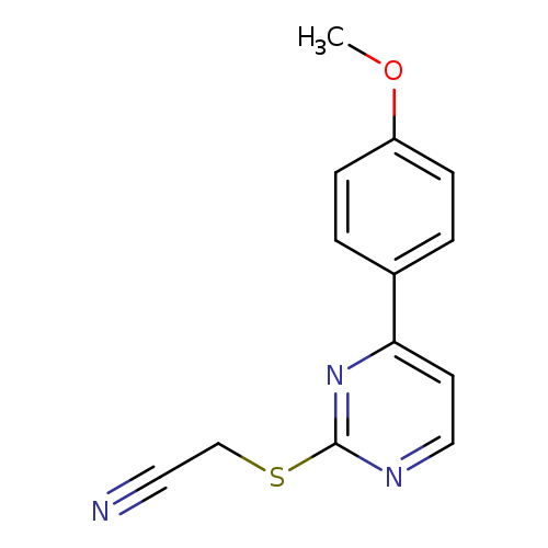 2-((4-(4-Methoxyphenyl)pyrimidin-2-yl)thio)acetonitrile