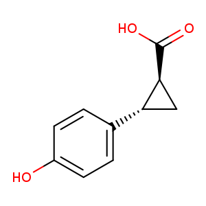 Cyclopropanecarboxylic acid, 2-(4-hydroxyphenyl)-, (1R,2R)-rel-