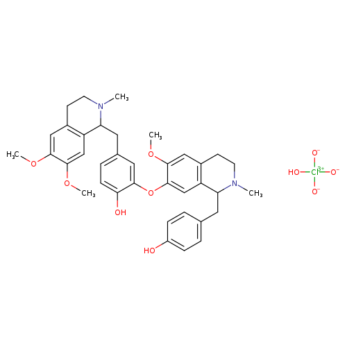 4-(((R)-6,7-Dimethoxy-2-methyl-1,2,3,4-tetrahydroisoquinolin-1-yl)methyl)-2-(((R)-1-(4-hydroxybenzyl)-6-methoxy-2-methyl-1,2,3,4-tetrahydroisoquinolin-7-yl)oxy)phenol perchlorate