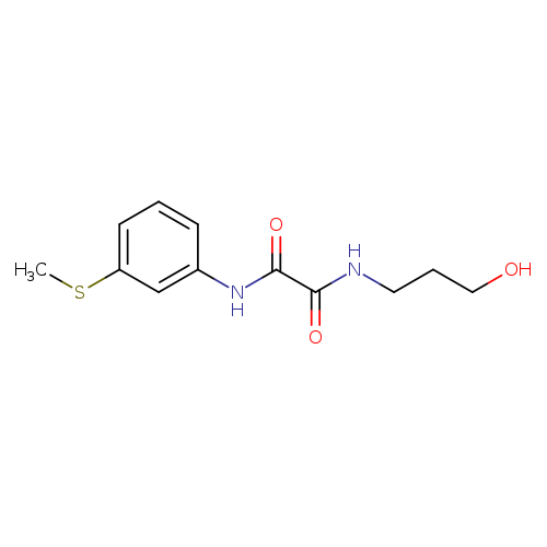 N-(3-hydroxypropyl)-N'-[3-(methylsulfanyl)phenyl]ethanediamide