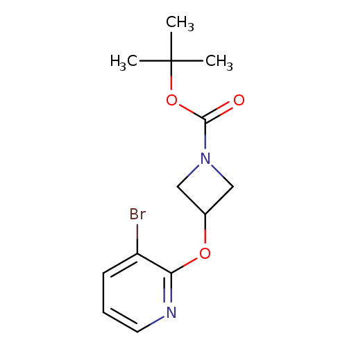 1-Azetidinecarboxylic acid, 3-[(3-bromo-2-pyridinyl)oxy]-, 1,1-dimethylethyl ester