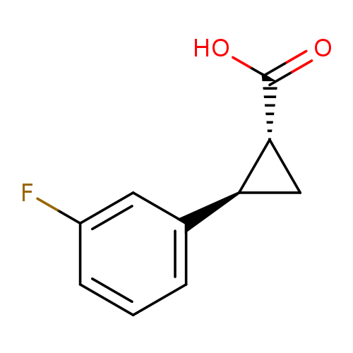 rac-(1R,2R)-2-(3-fluorophenyl)cyclopropane-1-carboxylic acid, trans