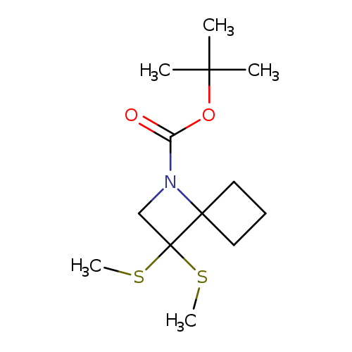 tert-butyl 3,3-bis(methylsulfanyl)-1-azaspiro[3.3]heptane-1-carboxylate