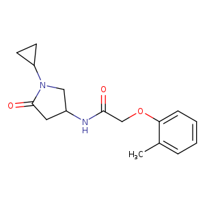 N-(1-cyclopropyl-5-oxopyrrolidin-3-yl)-2-(2-methylphenoxy)acetamide