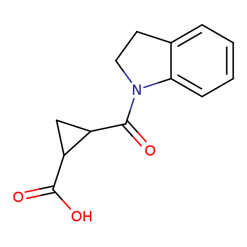 2-(2,3-dihydro-1H-indole-1-carbonyl)cyclopropane-1-carboxylic acid