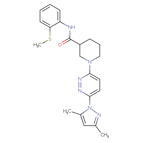 1-[6-(3,5-dimethyl-1H-pyrazol-1-yl)pyridazin-3-yl]-N-[2-(methylsulfanyl)phenyl]piperidine-3-carboxamide