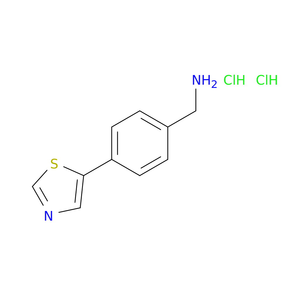 1-[4-(1,3-thiazol-5-yl)phenyl]methanamine dihydrochloride