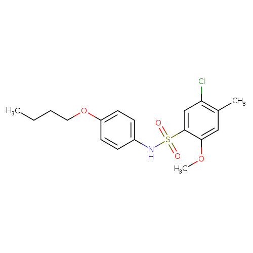 N-(4-butoxyphenyl)-5-chloro-2-methoxy-4-methylbenzene-1-sulfonamide