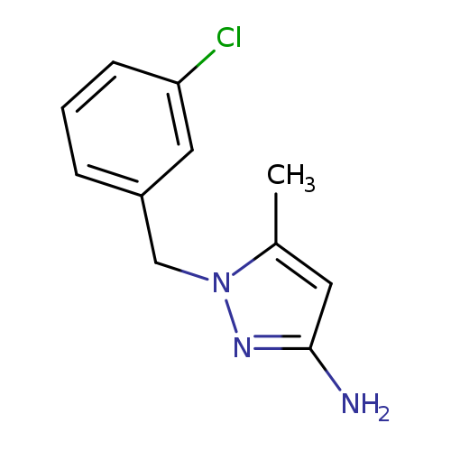 1-[(3-chlorophenyl)methyl]-5-methyl-1H-pyrazol-3-amine