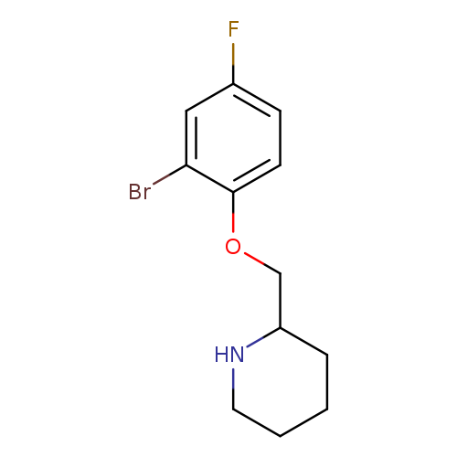 2-[(2-Bromo-4-fluorophenoxy)methyl]piperidine