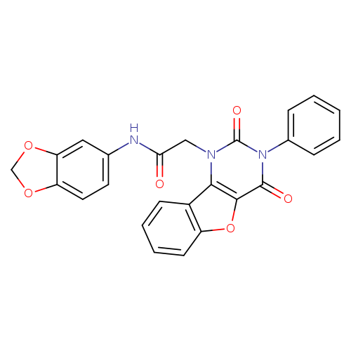 N-(2H-1,3-benzodioxol-5-yl)-2-{4,6-dioxo-5-phenyl-8-oxa-3,5-diazatricyclo[7.4.0.0^{2,7}]trideca-1(9),2(7),10,12-tetraen-3-yl}acetamide