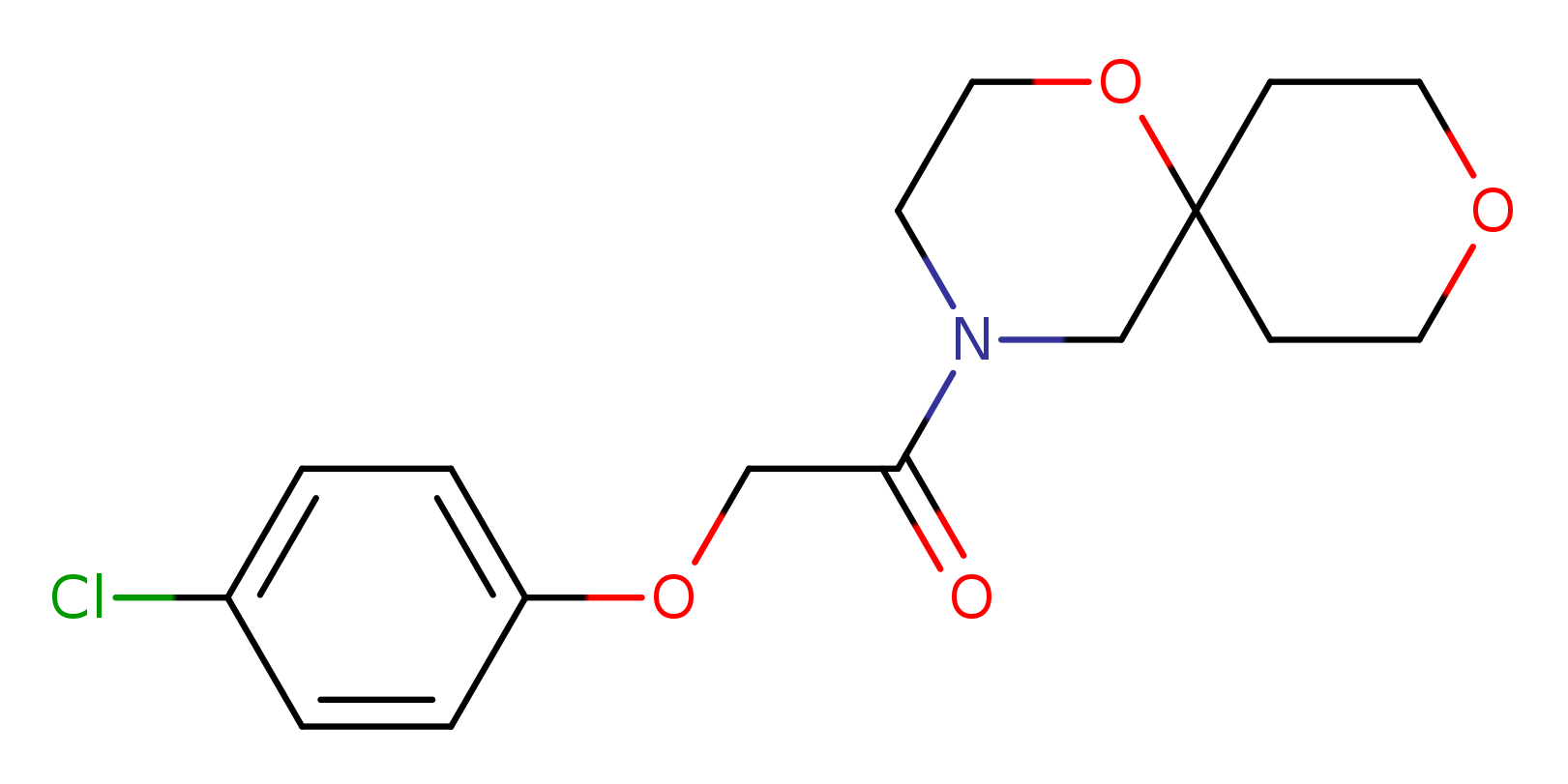 2-(4-chlorophenoxy)-1-{1,9-dioxa-4-azaspiro[5.5]undecan-4-yl}ethan-1-one