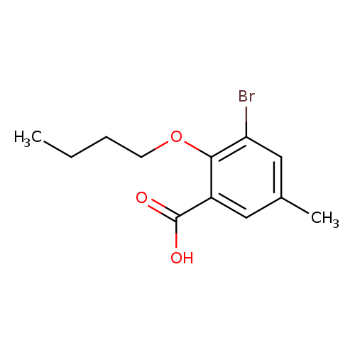 3-Bromo-2-butoxy-5-methylbenzoic acid