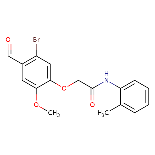 2-(5-bromo-4-formyl-2-methoxyphenoxy)-N-(2-methylphenyl)acetamide