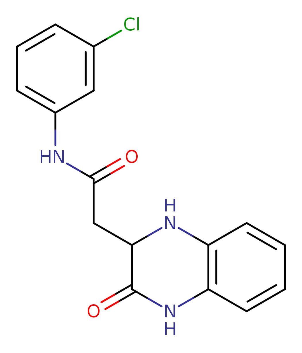 N-(3-chlorophenyl)-2-(3-oxo-1,2,3,4-tetrahydroquinoxalin-2-yl)acetamide