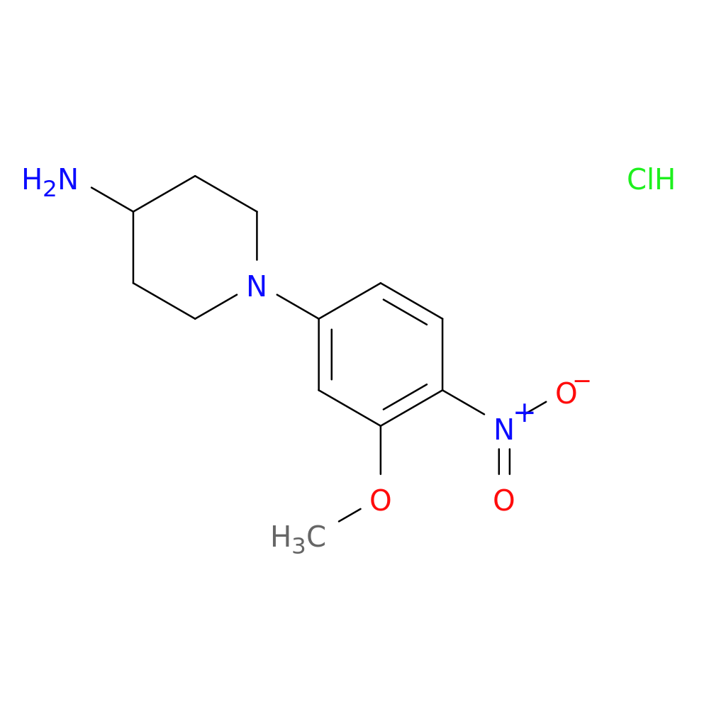 1-(3-Methoxy-4-nitrophenyl)piperidin-4-amine hydrochloride