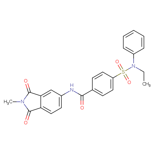 4-[ethyl(phenyl)sulfamoyl]-N-(2-methyl-1,3-dioxo-2,3-dihydro-1H-isoindol-5-yl)benzamide