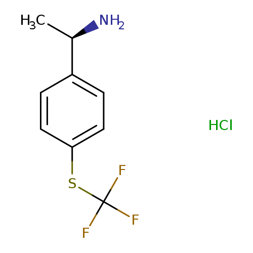 Benzenemethanamine, α-methyl-4-[(trifluoromethyl)thio]-, hydrochloride (1:1), (αR)-