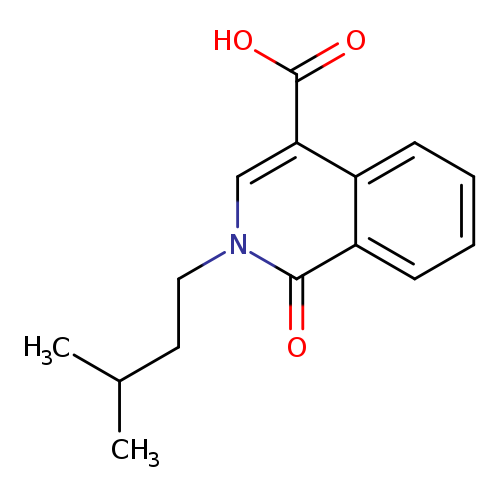 2-(3-methylbutyl)-1-oxo-1,2-dihydroisoquinoline-4-carboxylic acid