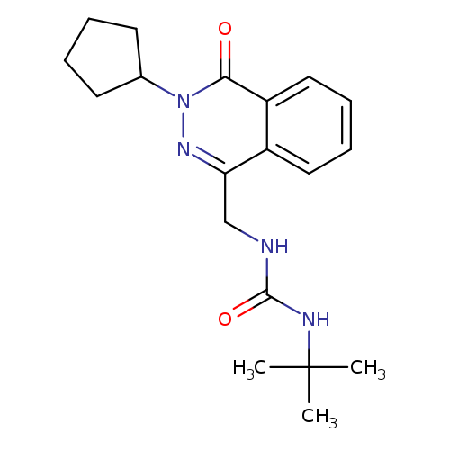 3-tert-butyl-1-[(3-cyclopentyl-4-oxo-3,4-dihydrophthalazin-1-yl)methyl]urea