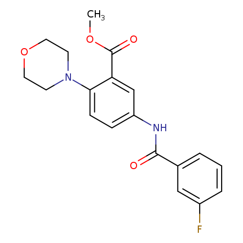 methyl 5-[(3-fluorobenzoyl)amino]-2-(4-morpholinyl)benzoate