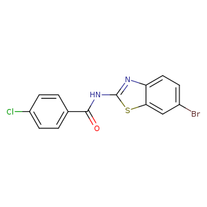 N-(6-bromo-1,3-benzothiazol-2-yl)-4-chlorobenzamide