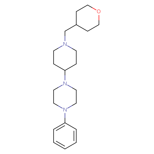 1-{1-[(oxan-4-yl)methyl]piperidin-4-yl}-4-phenylpiperazine