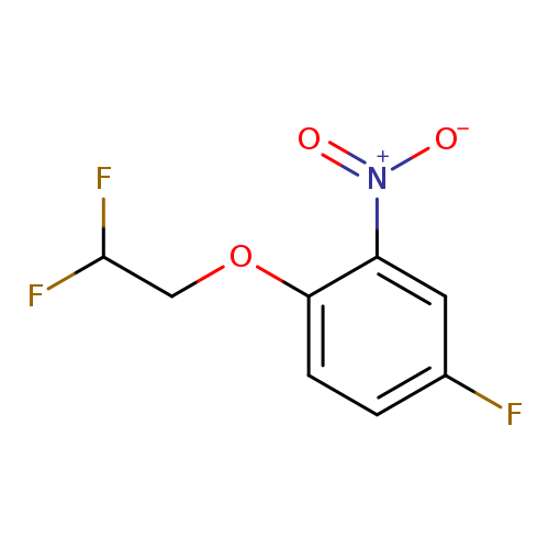 1-(2,2-difluoroethoxy)-4-fluoro-2-nitro-benzene
