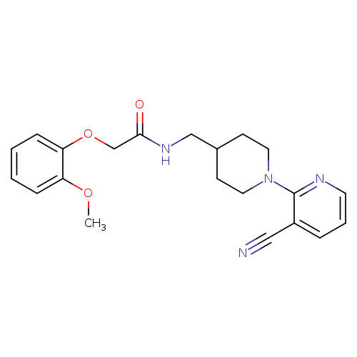 N-{[1-(3-cyanopyridin-2-yl)piperidin-4-yl]methyl}-2-(2-methoxyphenoxy)acetamide