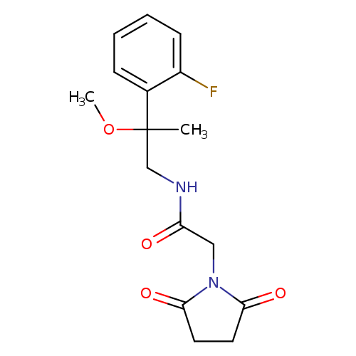 2-(2,5-dioxopyrrolidin-1-yl)-N-[2-(2-fluorophenyl)-2-methoxypropyl]acetamide