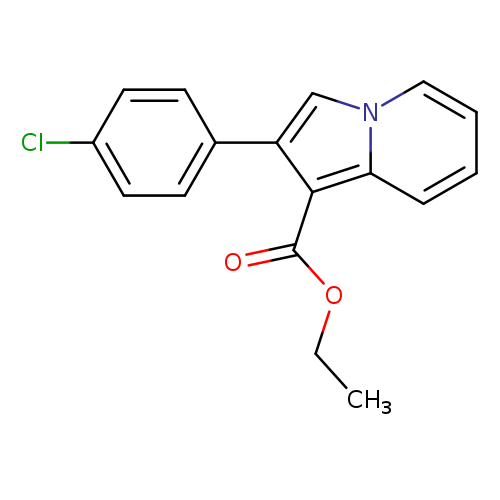 ethyl 2-(4-chlorophenyl)indolizine-1-carboxylate