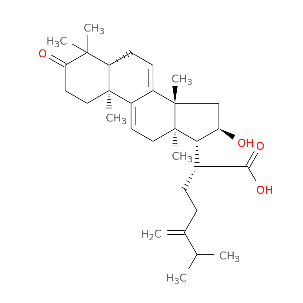 (16α)-16-Hydroxy-24-methylene-3-oxolanosta-7,9(11)-dien-21-oic acid
