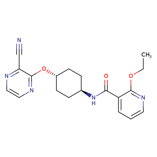 2-ethoxy-N-[(1r,4r)-4-[(3-cyanopyrazin-2-yl)oxy]cyclohexyl]pyridine-3-carboxamide
