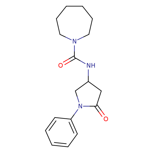 N-(5-oxo-1-phenylpyrrolidin-3-yl)azepane-1-carboxamide