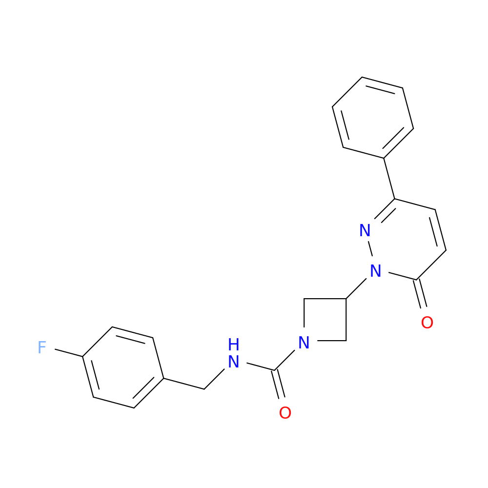 N-[(4-fluorophenyl)methyl]-3-(6-oxo-3-phenyl-1,6-dihydropyridazin-1-yl)azetidine-1-carboxamide