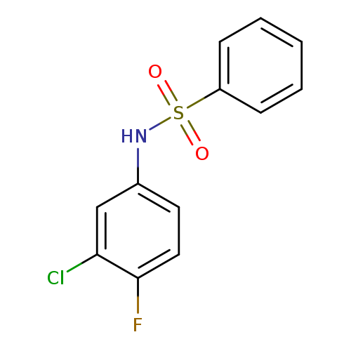 N-(3-Chloro-4-fluorophenyl)benzenesulfonamide