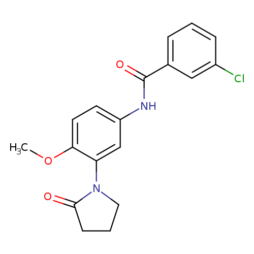 3-chloro-N-[4-methoxy-3-(2-oxopyrrolidin-1-yl)phenyl]benzamide