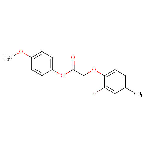 4-methoxyphenyl (2-bromo-4-methylphenoxy)acetate