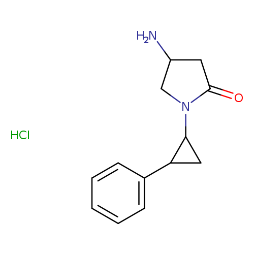 4-amino-1-(2-phenylcyclopropyl)pyrrolidin-2-one hydrochloride